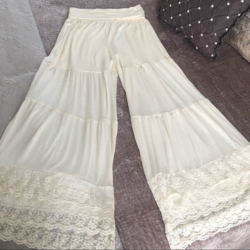 NWT Lace Palazzo Pants